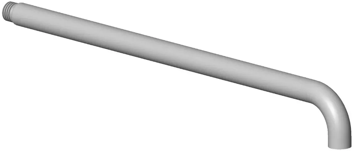Dornbracht Rohr Ersatzteile 90110307000 462 x 61 x 24 mm Platin 90110307000-08
