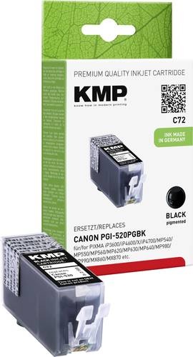 KMP Druckerpatrone ersetzt Canon PGI-520PGBK Kompatibel Schwarz C72 1508,0001