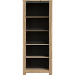 Aktenregal FORTE "Cayetano", braun (mauvella eiche, cabezone eiche), B:76,9cm H:191,9cm T:55,6cm, Dekorfolie, Spanplatte, Regale, Bücherregal