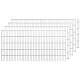 PEDDY SHIELD Doppelstabmattenzaun 10 Matten 1,23 x 20 m grau