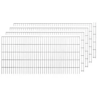 PEDDY SHIELD Doppelstabmattenzaun 10 Matten 1,23 x 20 m grau