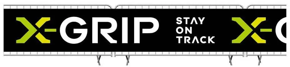 X-GRIP Banner endloss - schwarz/grün