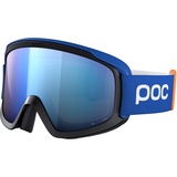 POC Opsin Clarity Comp - Optimale Skibrille für Skifahrer und Snowboarder mit tollem Sichtfeld bei Wettkämpfen, Natrium Blue/Spektris Blue