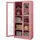 Jan Nowak Vitrinenschrank AMELIA 185 x 90 x 40 cm Rosa
