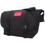 Manhattan Portage NY Kuriertasche mit verstellbarem Schultergurt, wasserabweisend, Hauptfach mit Reißverschluss, 1000D Cordura, Schwarz, Medium, 1605-JR-900 - M