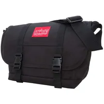 Manhattan Portage NY Kuriertasche mit verstellbarem Schultergurt, wasserabweisend, Hauptfach mit Reißverschluss, 1000D Cordura, Schwarz, Medium, 1605-JR-900 - M