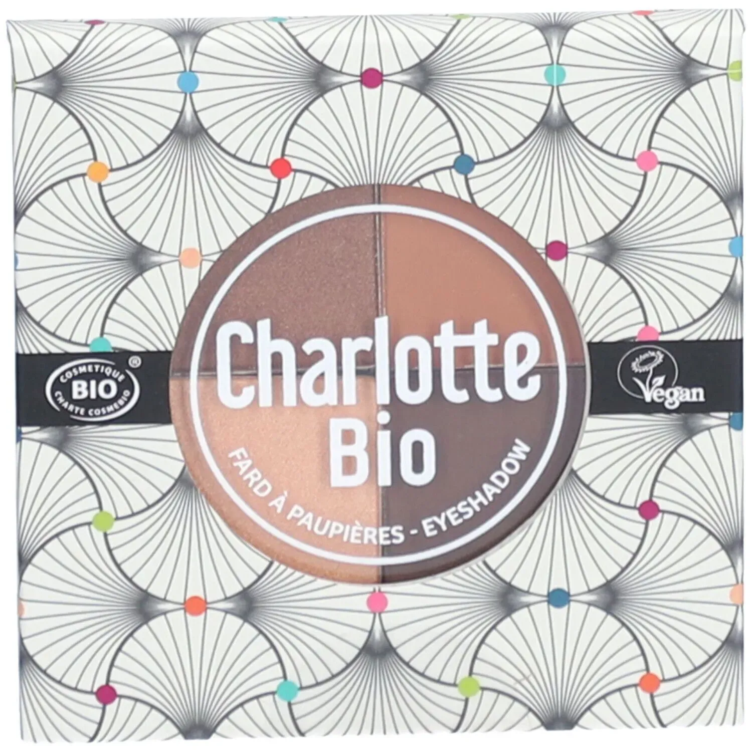 Charlotte Bio Die 4er-Palette Lidschatten BIO - Nude Braun