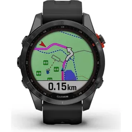 Garmin Fenix 7S Solar schiefergrau mit schwarzem Armband