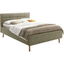 Meise Möbel meise.möbel Polsterbett Lotte 140 x 200 cm Stoff Grün