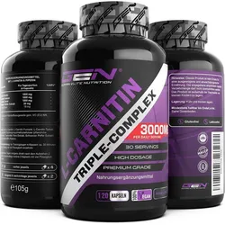 L-CARNITIN TRIPLE COMPLEX - 120 Kapseln - 3000 mg - Acetyl Tartrat Fumarat