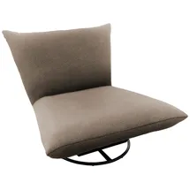 Livetastic Relaxsessel Cremona Textil 100 x 78 x 96 cm Taupe mit Kissen