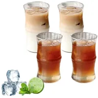 LuxusKollektion Latte-Macchiato-Glas 2er Latte Macchiato Gläser 400ml Cappuccino Teegläser Kristall