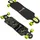 authentic sports & toys Authentic Sports Longboard ABEC 7, No Rules NEON, mit Leuchtrollen