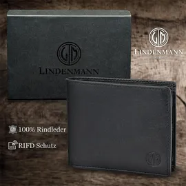Lindenmann Geldbörse Herren schwarz