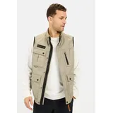 CAMEL ACTIVE Outdoor-Weste mit Stehkragen in Beige | Gr.: 56