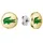 Lacoste Ohrstecker ARTHOR grün Edelstahl