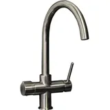 bietal® BT-504 5-Wege Wasserhahn Küchenarmatur Mischbatterie C-Auslauf Edelstahl Optik