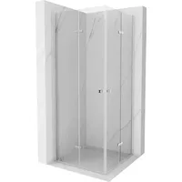 Mexen Lima Duo klappbare Duschkabine 90 x 90 cm, Transparent, Chrom - 856-090-090-02-00