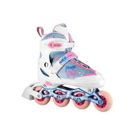 Nils Extreme Verstellbare Freizeit-Rollschuhe Nils Extreme Blaster Na18168A rosa|BLAU|WEISS (31-34)