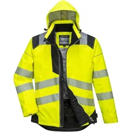 PORTWEST Warnschutz-Regenjacke mit Kapuze gelb XXXXL