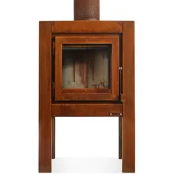 Terrassenkamin Quaruba L Ohne Rollen 3 Seiten Glas