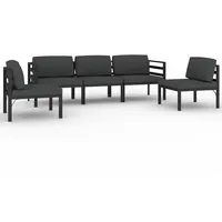 vidaXL Garten-Lounge-Set 5-tlg. anthrazit