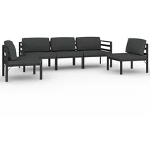 vidaXL Garten-Lounge-Set 5-tlg. anthrazit