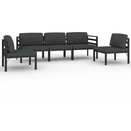 vidaXL Garten-Lounge-Set 5-tlg. anthrazit
