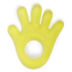 Moni Beißring Beißring Hand T1204, Kühlbeißring als Zahnungshilfe massiert und lindert gelb