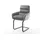 DeLife Freischwinger Abelia-Flex Samt Grau