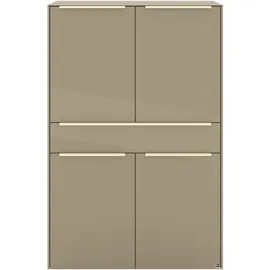 Set One by Musterring Highboard Reno 92 x 42 x 140 cm Taupe