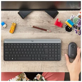 Logitech MK470 Slim Wireless Combo DE Set grafit