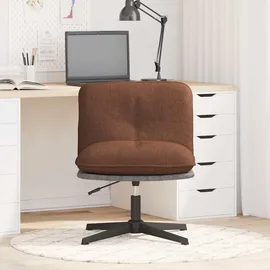 vidaXL Bürostuhl Drehbar Stoff Braun