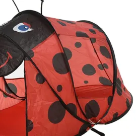 Mojawo Kinder Pop-Up Strandmuschel Strandzelt Sichtschutz Zelt rot UV 50+