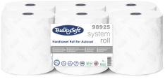 BulkySoft® Membrane Handtuchrollen, 3-lagig, Papierhandtuch mit einzigartiger Membrane Technologie aus 100% Zellstoff, 1 Karton = 6 Rollen à 150 m