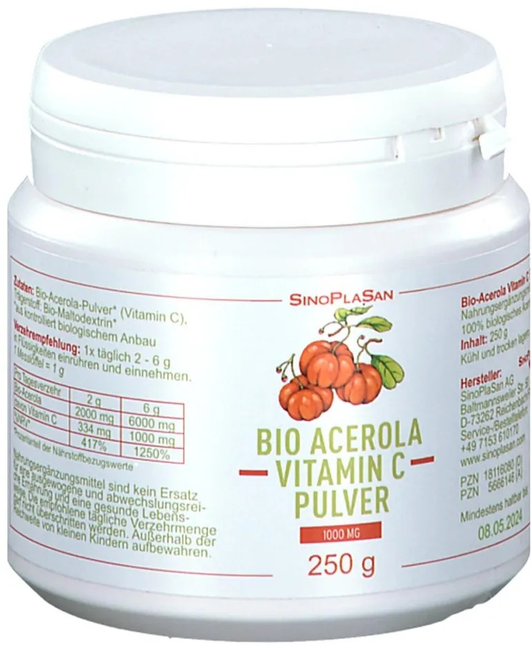 Bio Acerola Vitamin C1000 Mg Pulver