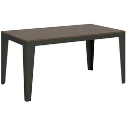 Itamoby Ausziehbarer Tisch 90x160/264 cm Flame Evolution Gestell Walnuss Anthrazit