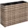 Estexo Polyrattan Hochbeet 77 x 27 x 60 cm beige/braun