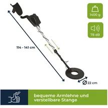 VELLEMAN Metalldetektor Advanced Suchtiefe 20 cm