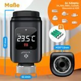 Kesser Heizkörperthermostat WLAN Smart Home mit 6 Heizkörperventilen