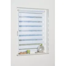 K-HOME Doppelrollo Andorra 40 x 150 cm weiß