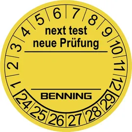Benning Prüfplaketten D30mm RL