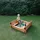 Promadino Sandkasten Donald Kiefer klappbare Abdeckung (BxTxH) 120x120x24 cm