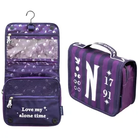 Grupo Erik Kosmetiktasche Klein Wednesday Addams - Vielfältige Kulturtasche Damen - Wasserdichter Kulturbeutel Herren - Praktische Waschtasche Wednesday Merch
