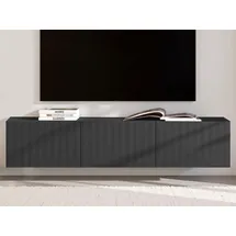 INOSIGN Antibes TV-Lowboard 192 cm x 31,5 cm x 42 cm Schwarz Metall/MDF/Holzwerkstoff
