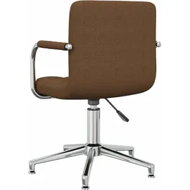 vidaXL Bürostuhl Stoff Braun