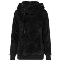 URBAN CLASSICS Ladies Long Teddy Hoody schwarz Größe XS