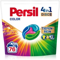 Persil 4in1 Color DISCS (76 Waschladungen), Waschmittel mit Tiefenrein Technologie, Colorwaschmittel für reine Wäsche und hygienische Frische für die Maschine