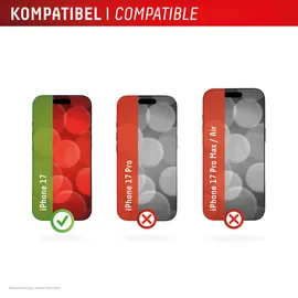 Displex Premium Panzerglas (Full Cover, 10H) für Apple iPhone 17