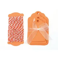 Glorex  GLOREX Papier-Etiketten, Orange, 8.5 x 12 x 0.5